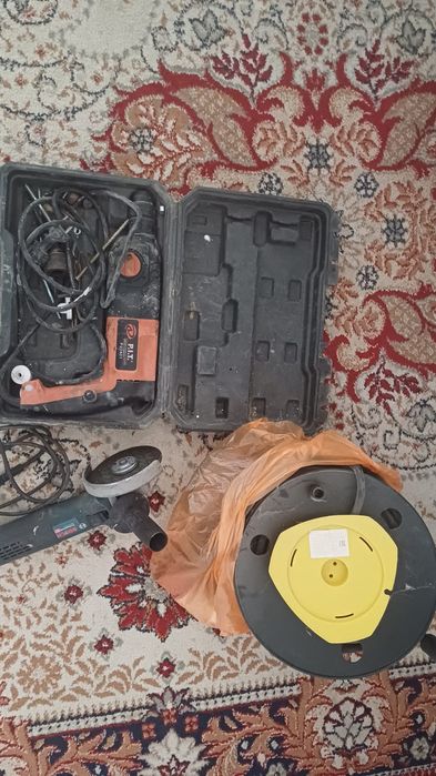 Дрель, удлинитель,  болгарка