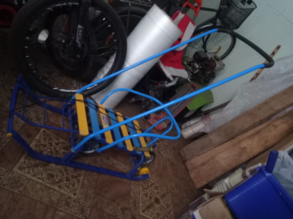 Санки со съемной ручкой