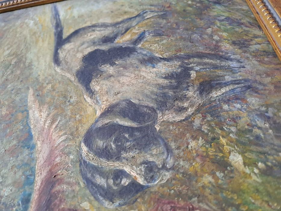 tablou pictura pe lemn reproducere E C Terry 64/48 cm