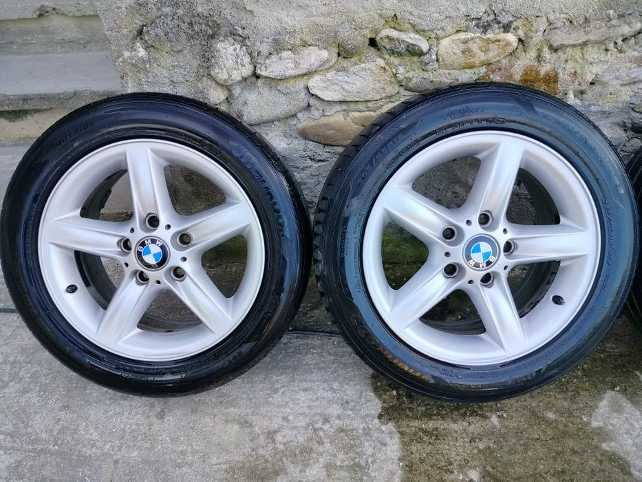 Vând jante BMW E46 R16 cu anvelope vara Hankook