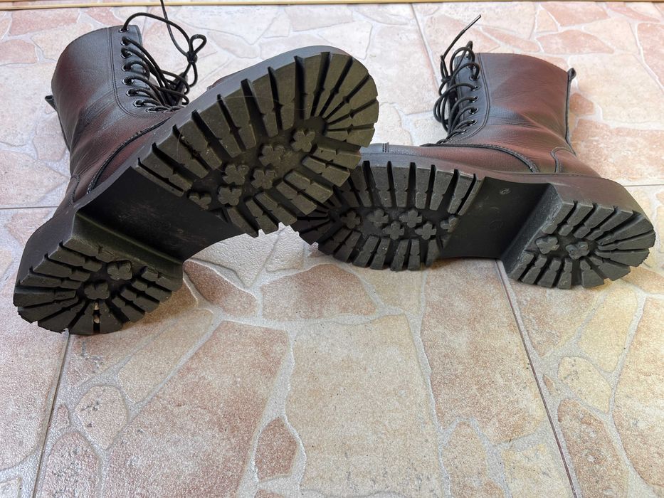 Дамски ботуши до средата на прасеца Дебел Ток Страничен Цип 37 номер