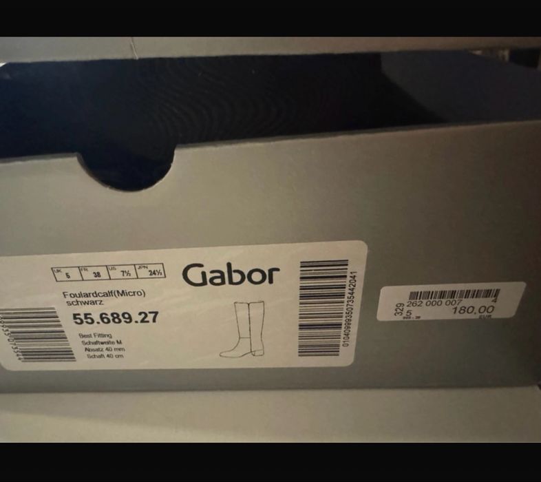 Cizme negre pielr Gabor