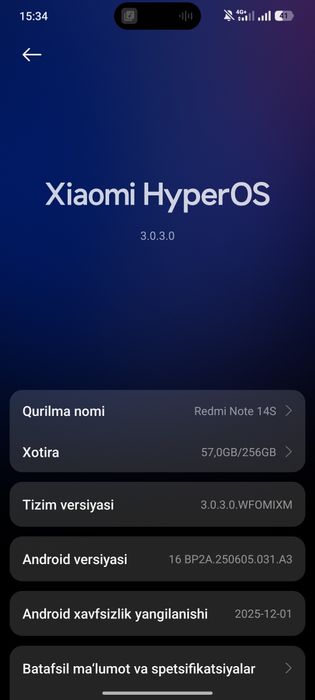 Redmi note 14s garantiya talon bor