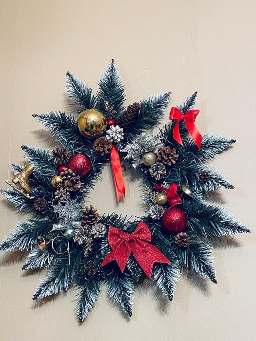 Новогодний венок. Подсвечник