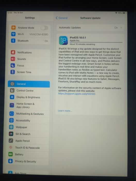 iPad 9 64GB WiFi, с оригинална кутия, зарядно и два калъфа, като нов