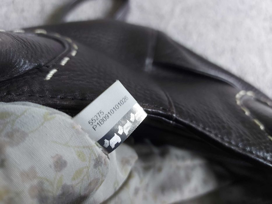 Кожена чанта Radley London - тъмно кафява