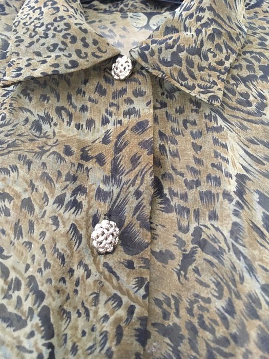 camasa din voal animal print