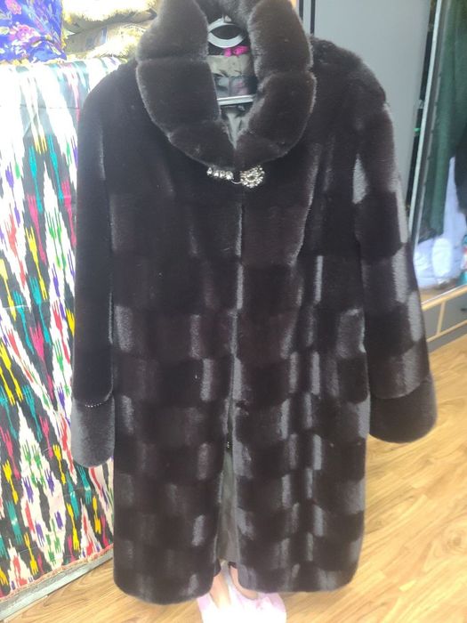 Норковая шуба элегантный