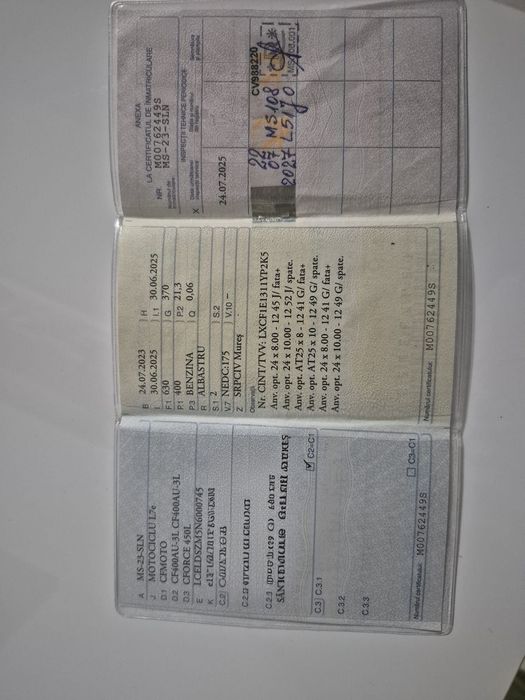 Atv CF moto Cforce 450L 2023 4x4 400 29 30 cp troliu carlig 2 persoane