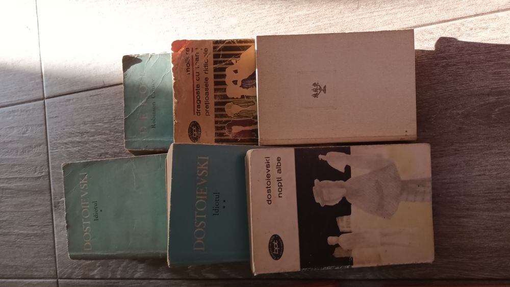 Shakespeare, Moliere, Dostoievski, Defoe, Homer