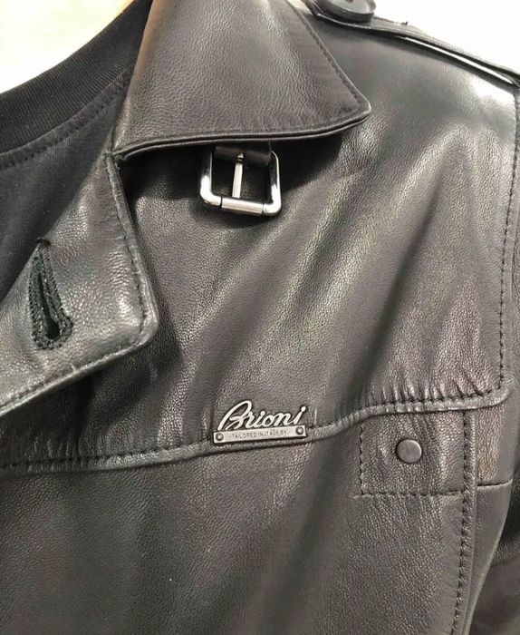Кожаная мужская куртка новая Brioni