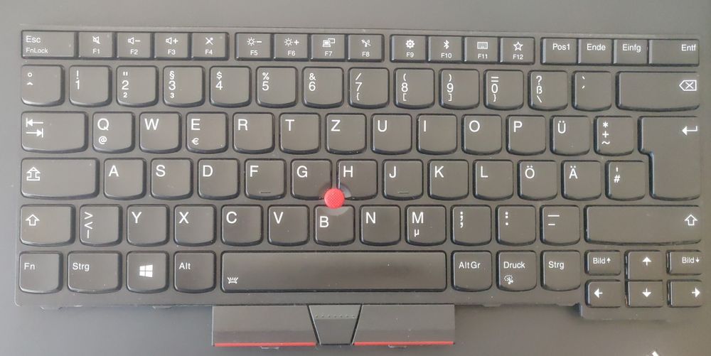 Клавиатура Thinkpad T480 подсветка немска DE