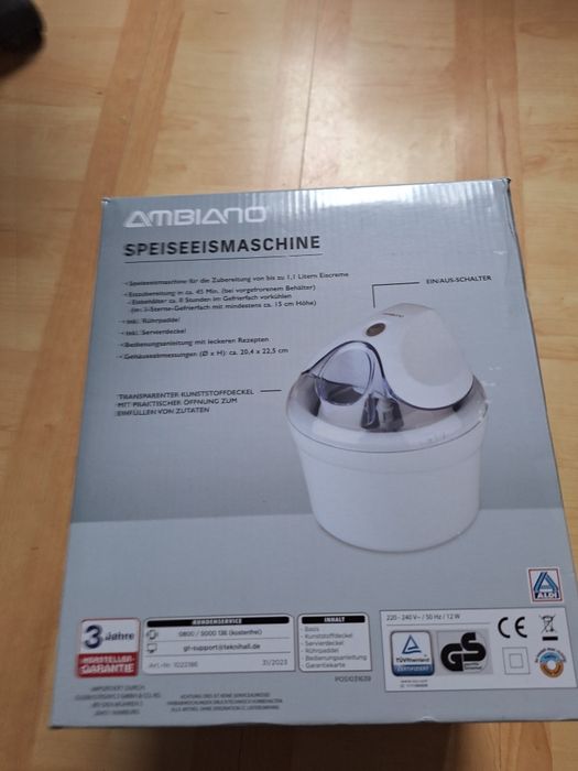 Продавам машина за сладолед нова