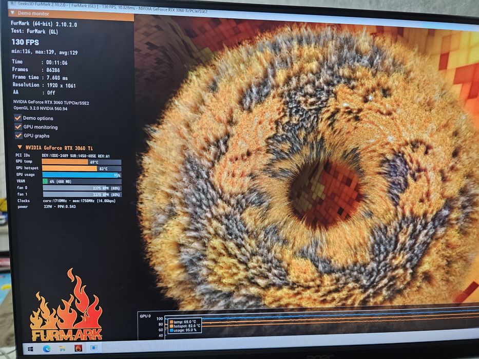 Geforce RTX 3060ti 8 гб