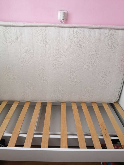 Легло Wunderkid с размери 185х91х60см  (бяло, без стикери)