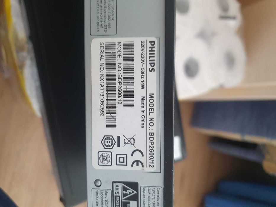 Bluray/DVD player defecte