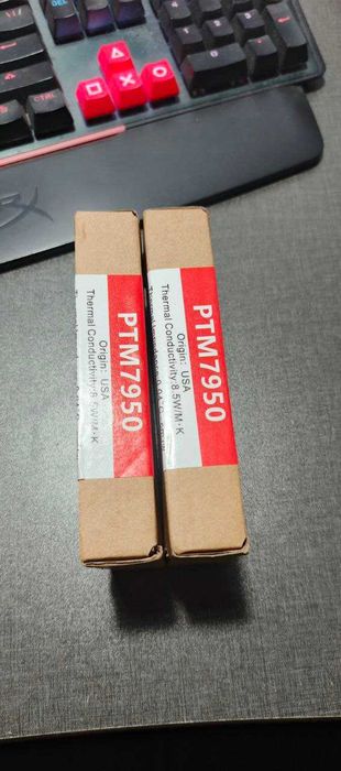 В наличии фазовая термо паста Honeywell PTM 7950 40mmx40mm