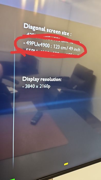 TV 4k 123cm 49 închi Philips 49pu4900