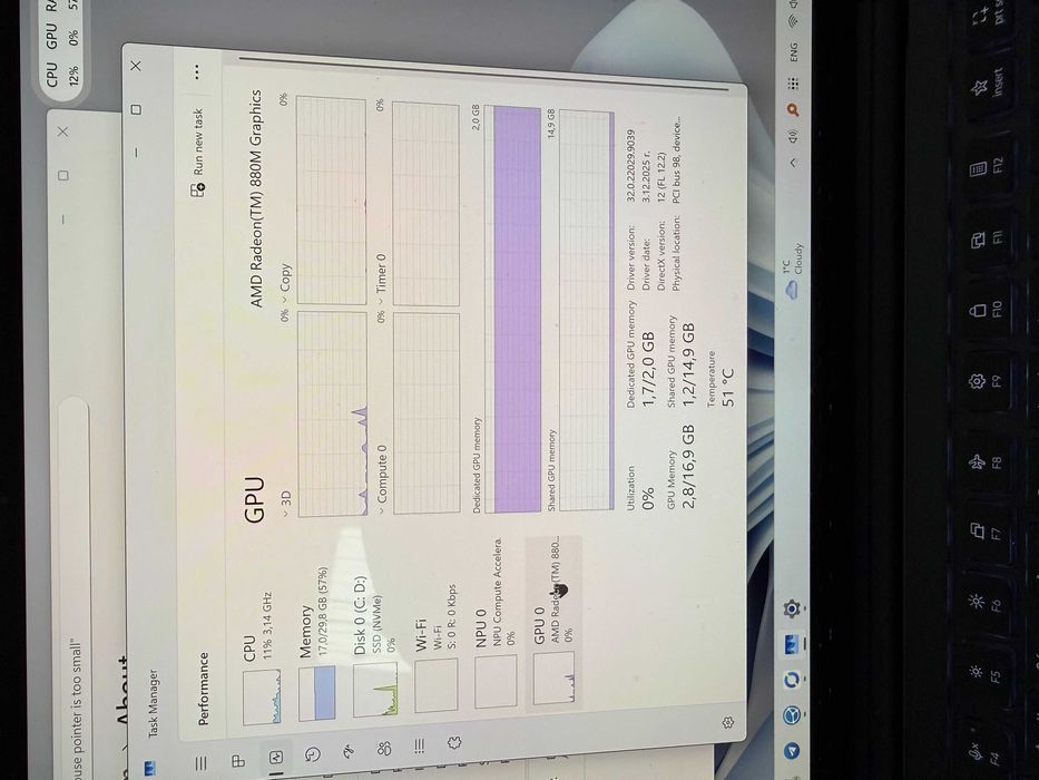 Лаптоп Лаптоп Lenovo Yoga Pro 7 14ASP9 AMD Ryzen AI 9 365, 32 GB, 1 TB