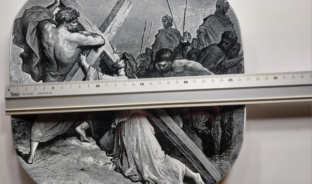 Platou porțelan tema religioasa