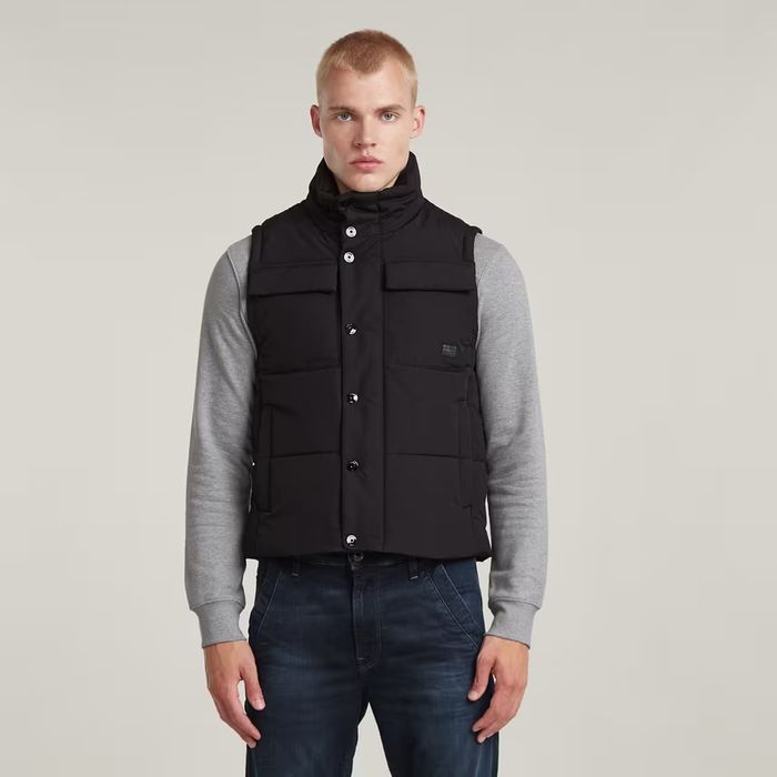 Водоустойчив елек G-Star Raw Foundation M нов мъжки черен грейка