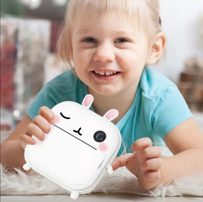 Aparat Foto-Video Digital Pentru Copii,Cu Functie De Printare Instant