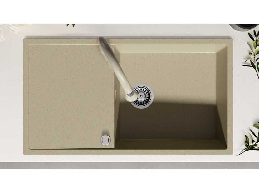 Кухненска Мивка от Гранит модел Ибиса 900 x 500 Supreme Бежов