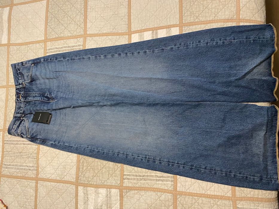 Нови palazzo дънки Massimo Dutti, wide leg blue, размер 36