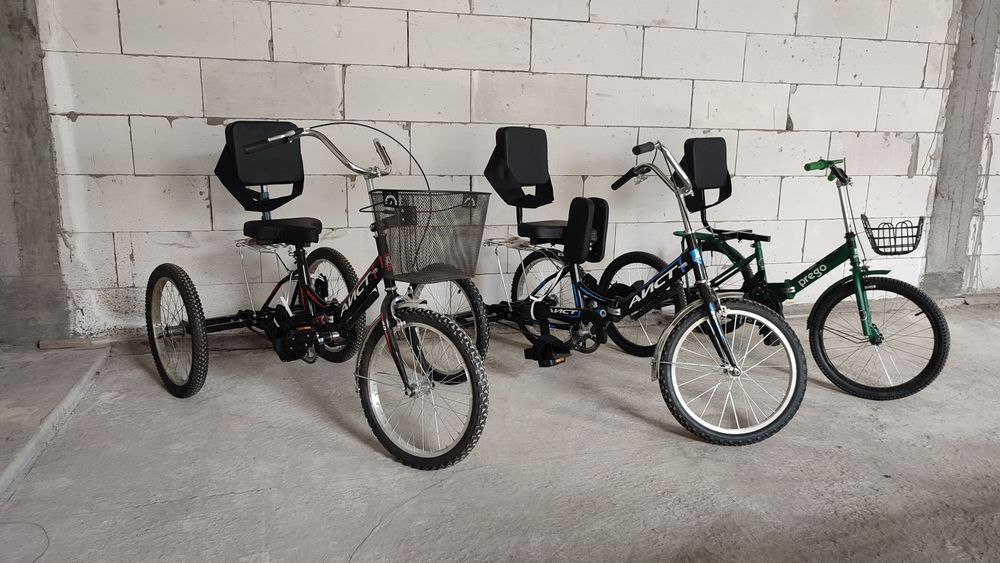 Трёхколёсный велосипед для инвалидов ДЦП