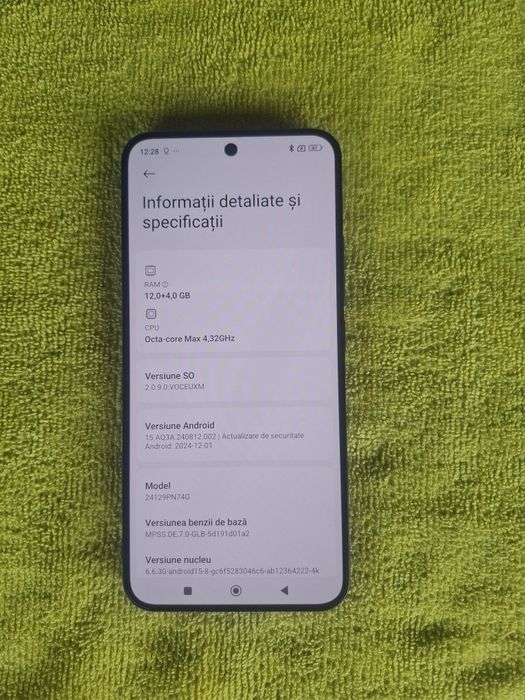 Vând/Schimb Xiaomi 15 5g Black ca Nou Garanție Liber