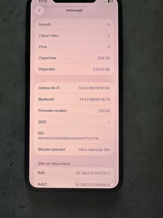 Iphone 11 Pro MAX 256 GB 100% Baterie Liber de retea Impecabil