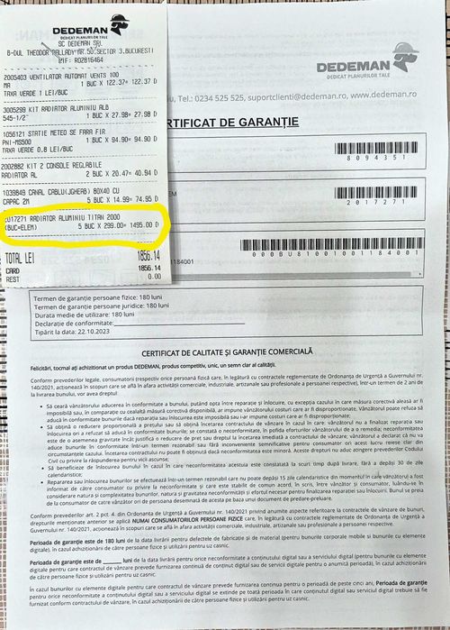 Vând calorifer 200cm x 40cm