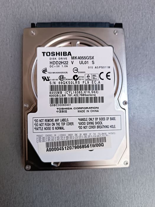 Жёсткий диск Toshiba для ноутбука 400GB