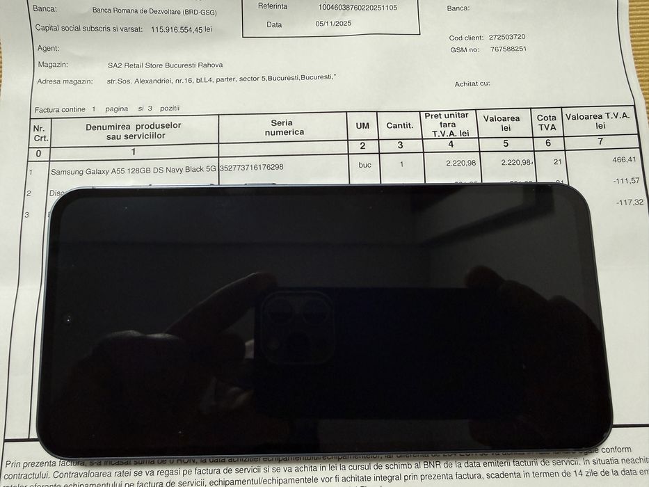 Samsung A55 5g Nou /neactivat