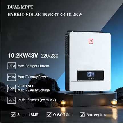 Invertor solar 10,2KW Dual Mppt WiFi Hybrid