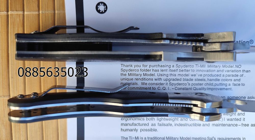 Сгъваем нож Spyderco C149GP Vallotton / / Hungarian C173GP