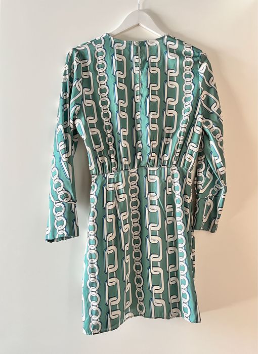Rochie scurtă cu imprimeu geometric, mărimea M - Zara