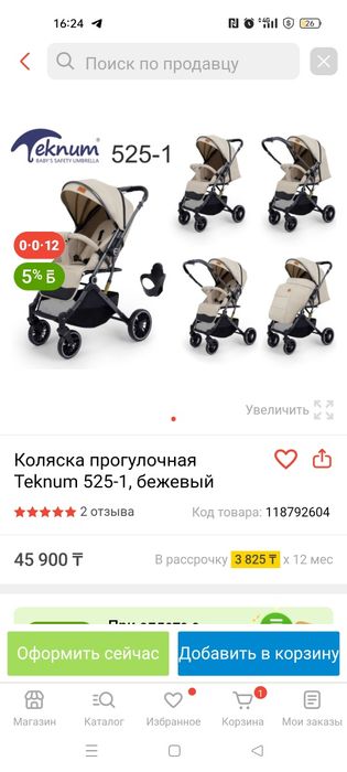 Коляска детская Teknum