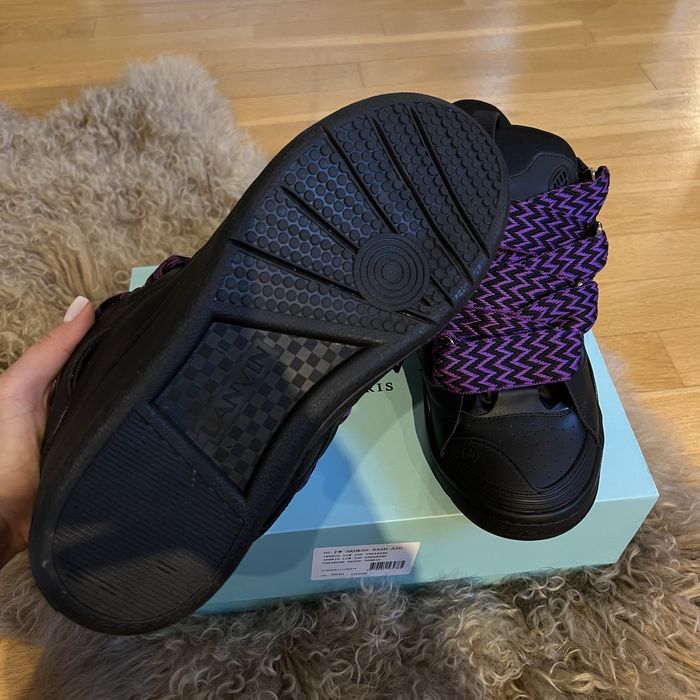 Lanvin Curb Lace-Up Sneakers