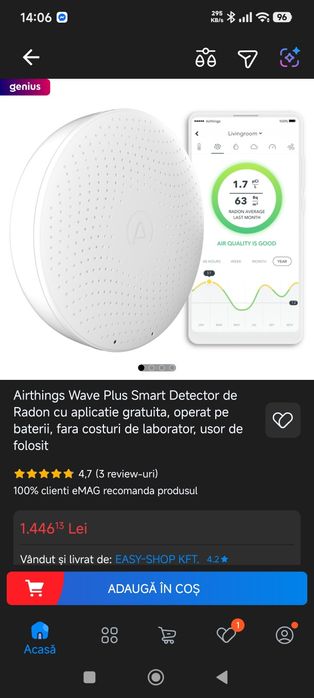 Airthings 2930 Wave Plus
