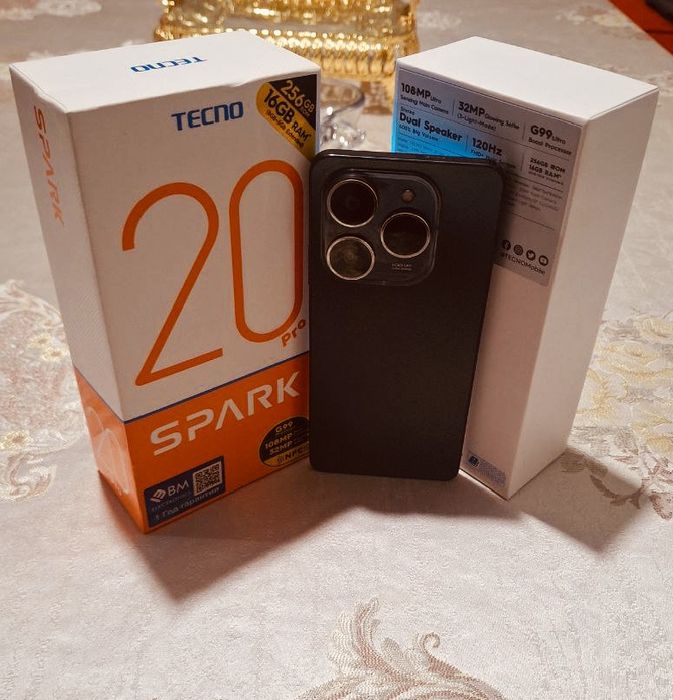 Kafolatlangan narxda siz uchun Tecno Spark 20 pro