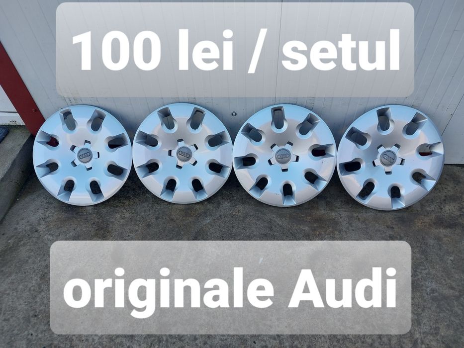 Capace pentru jante din tabla pe 15 originale AUDI