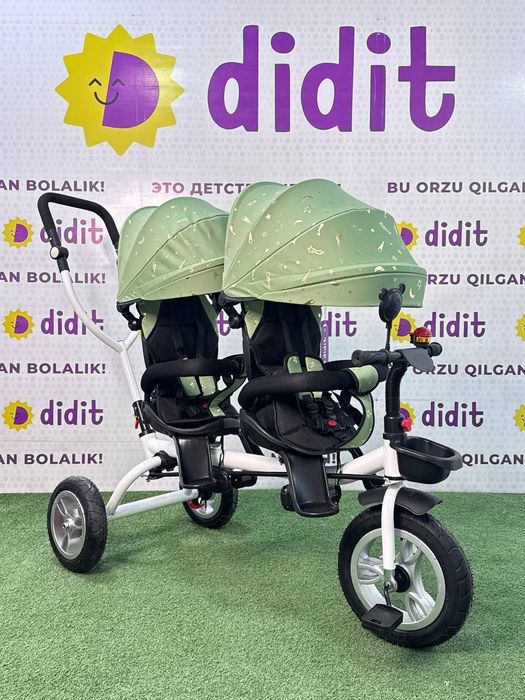 Двойняшки велоколяска