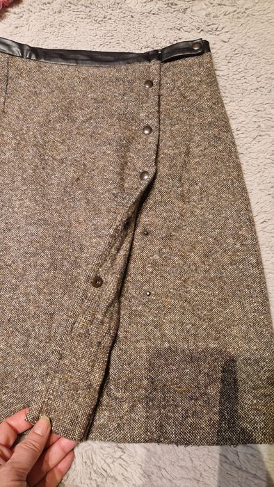 Fusta midi, lâna in compozitie, firma La City