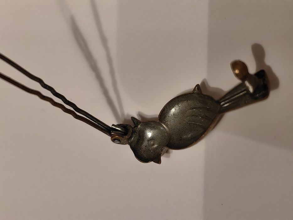 Заколка СССР, винтаж, птичка