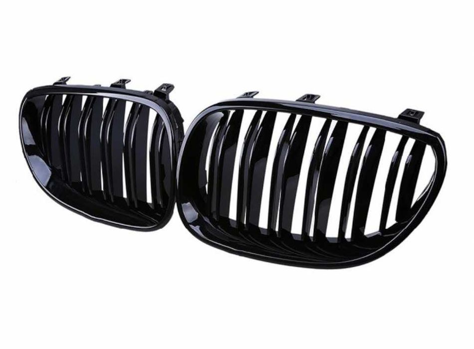Двойни Бъбреци БМВ 5-Серия BMW E60 E61 Черен Гланц Лак М5 2003 - 2011