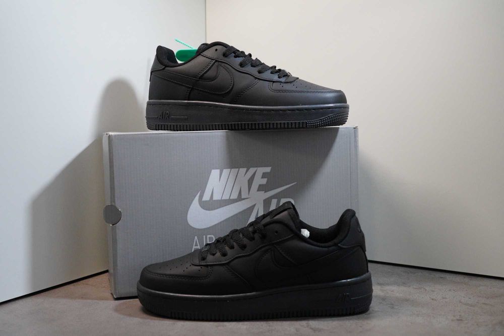 Adidasi NIKE AIR FORCE 1 low Black , Produs Nou - Full Box, Premium