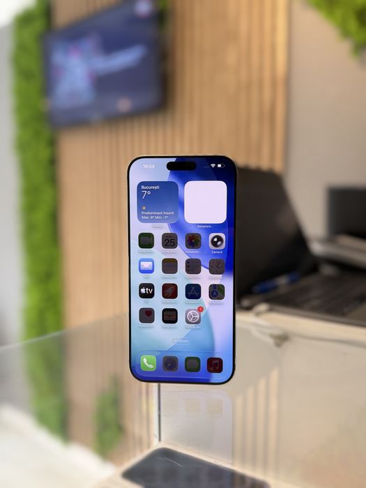 **ATS GSM**iPhone 16 Pro Max 256Gb Natural/Baterie100%/Grad A/Fact+Gar