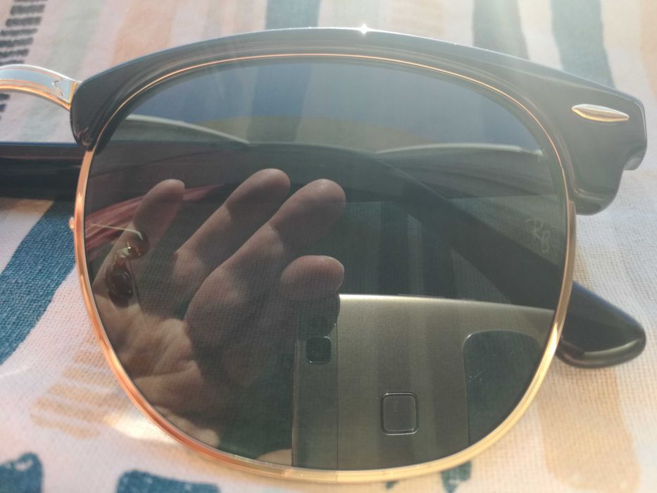 Ochelari de soare unisex Clubmaster Ray-Ban RB3016 W0365 Marime M 51mm