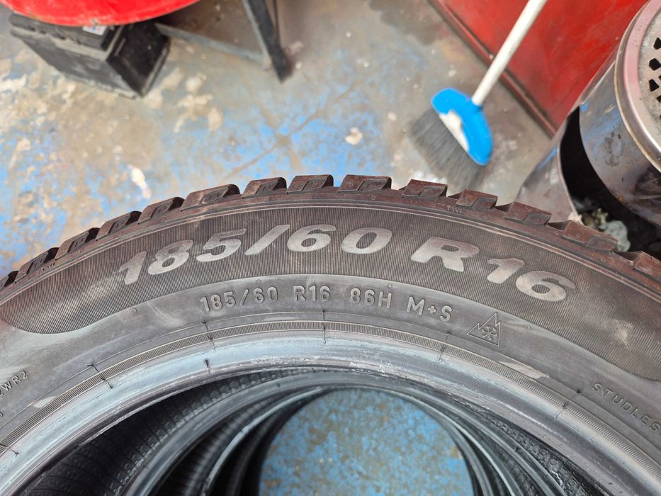 4 Anvelope M+S IARNA - 185/60/16 - PIRELLI - Stare Foarte BUNA - DOT 2020 !